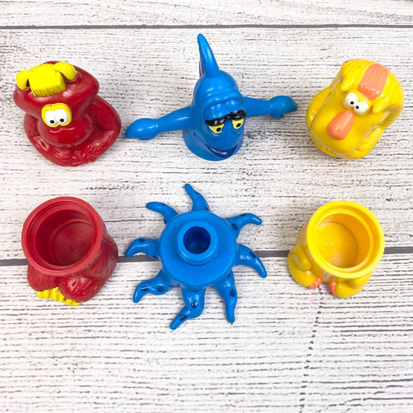 Vintage 1991 Burger King Wendys Kids Club Toy Set of Three - Picture 8 of 9